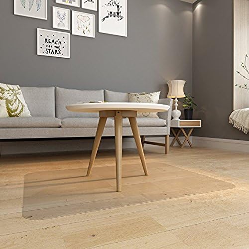 High Qulity -48” x 36” Chair Mat for Hard Floors, Transparent Hard Floor Protector with Non-Studded Bottom, for Home Office Study, Rectangular
