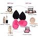 4pcs Makeup Sponge Blenders with 1Set Brush & Sponges Cleaner,Beauty Blending Buds for Liquid Foundation Cream and Powder,Durable and Soft,Multifunctional Cleaning