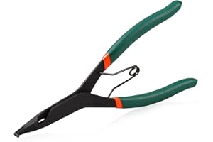 SPEEDWOX 9 inch Angle Tip Lock Ring Pliers for Transmission, Special Circlip Plier with Hole Angle Tip Retaining Ring Pliers Flat Nose Retaining Ring Pliers with Black Oxide Finish Ring Opening