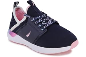 Nautica Kids Girls Metallic Fashion Sneaker Lace-Up Athletic Running Shoe I kappil I (Big Kid - Little Kid - Toddler)