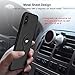 DESOF iPhone X Case, iPhone 10 Case with Ring Holder Kickstand, 360°Adjustable Ring Grip Stand Work with Magnetic Car Mount Anti-Fingerprint Slim Cover for Apple iPhone X (2017) 5.8 inch - Black