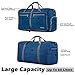 Gonex 60L Packable Travel Duffle Bag Foldable Duffel Bags for Luggage Gym Sports Camping Travelling Cycling Storage Shopping Water & Tear Resistant Deep Blue
