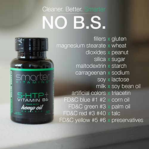 200mg 5HTP + Vitamin B6, Natural Stress Relaxation, Mood & Sleep Boost