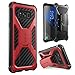 i-Blason Transformer Series Case for Galaxy S8+ Plus, [Kickstand] [Heavy Duty] [Dual Layer] Holster Cover with [Locking Belt Clip] for Samsung Galaxy S8+ Plus 2017 Release (Red)
