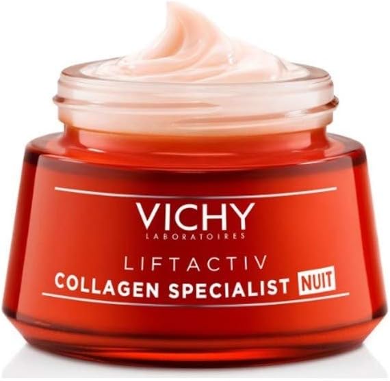 Vichy Liftactiv Collagen Specialist 16 Anti-Aging Night Cream, With 3x More Bio-Peptides, Rhamnose, & Maitake - Image 3