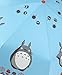 My Neighbor Totoro Lovely Automatic Clear Umbrella Telescopic umbrella UV Protection Daily Use (Blue)
