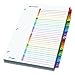 Cardinal OneStep Binder Dividers, 31-Tab, Customizable Table of Contents, Reversible Multicolor Tabs, Numbered 1–31, 1 Set (60118)