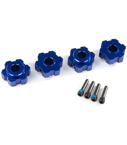 Amazon.com: Traxxas 8654 Aluminum 17Mm Splined Wheel Hubs, Blue
