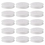 Craftdady 50Pcs Empty Plastic Wire Spools 2.64" in