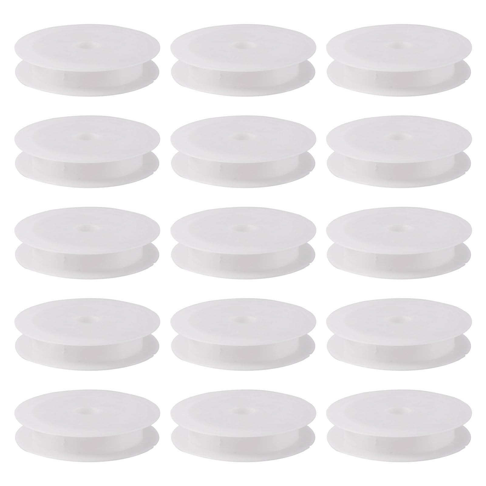 Craftdady 50Pcs Empty Plastic Wire Spools 2.64" in