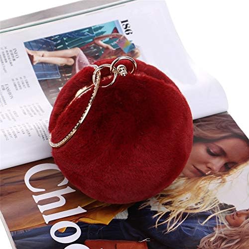 Handbag Fashion Ladies Banquet Bag Spherical Evening Dress Dinner Ball Annual Meeting Handbag Evening Bag (Color : Red)