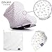 Breastfeeding nursing cover - Baby carseat canopy cover - Maternity feeding scarf organic - Baby carrier cover - Newborn breastfeeding stroller cover - Bandana bib + Towel