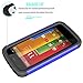 Motorola Moto G Case, Moto G 1st Gen Case, Tekcoo(TM) [Tmajor Series] Shock Absorbing Hybrid Rubber Plastic Impact Defender Rugged Slim Hard Case Cover for Moto G 3G / 4G LTE (Blue/Black)
