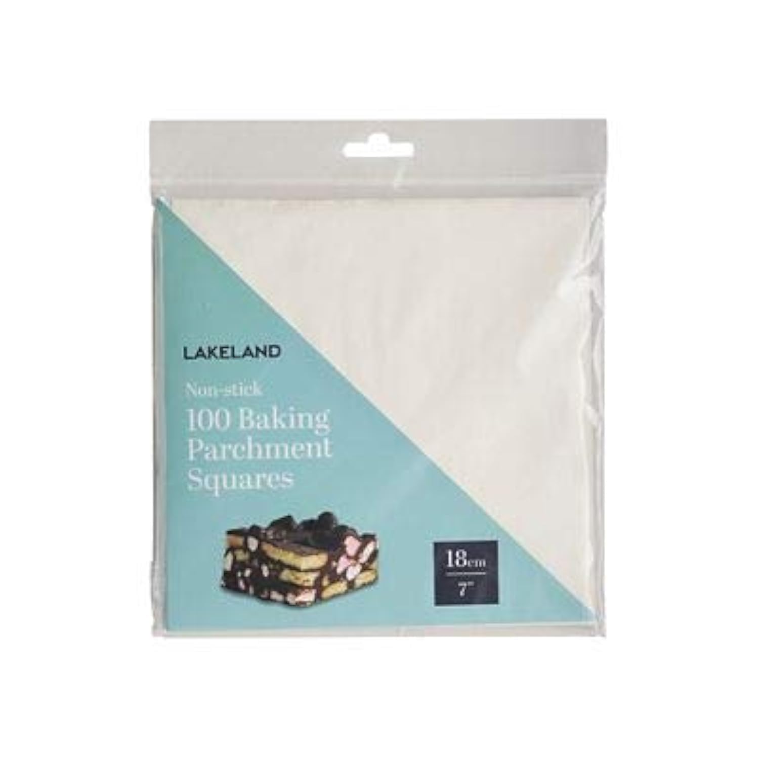 100 Lakeland Baking Parchment Liner Paper Squares 18cm – Silicone Paper for Easy Release