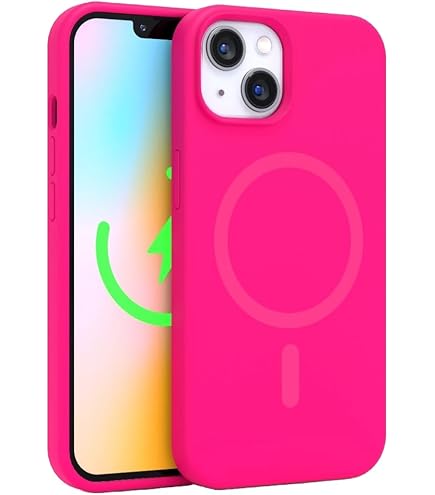 Amazon.com: FELONY CASE - Neon Pink Crystal Clear Phone Case for