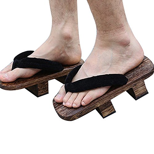 Zooboo Unisex Japanese Geta Wooden Flip Flop Cartoon Cosplay