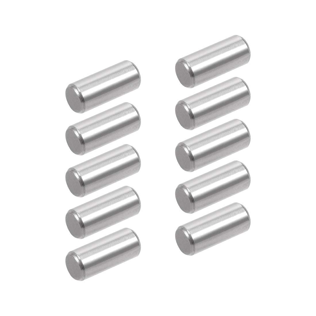 Yesallwas 50Pcs 6mm x 14mm Dowel Pin 304 Stainless Steel Shelf Support Pin Metal Fasten Elements Used On Precise Location (6mm x 14mm 50PCS)