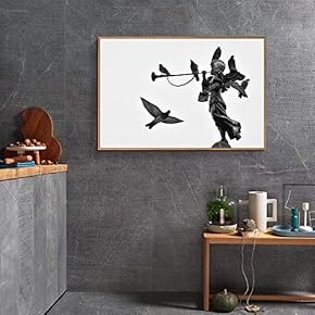 Floating Framed for Living Room Bedroom Black and...