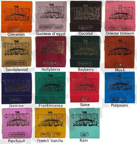 *Set of 16* Books of Incense Matches - One of each of the 16 Fragrances Available by The Incense Match