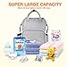 Diaper Bag Backpack Baby Bag - MOSPRO Multi Function Large Capacity Waterproof Travel Backpack with Stroller Straps for Baby Care, Stylish and Durable, Perfect Baby Shower Gifts