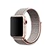 Uitee lj430 Smart Watch Band Pink Sand Sport Loop, Newest Woven Nylon Band for Apple Watch Series 42mm 3/2/1 , Comfortably Light With Fabric-Like Feel Wrist Strap Replacement with Classic Buckle