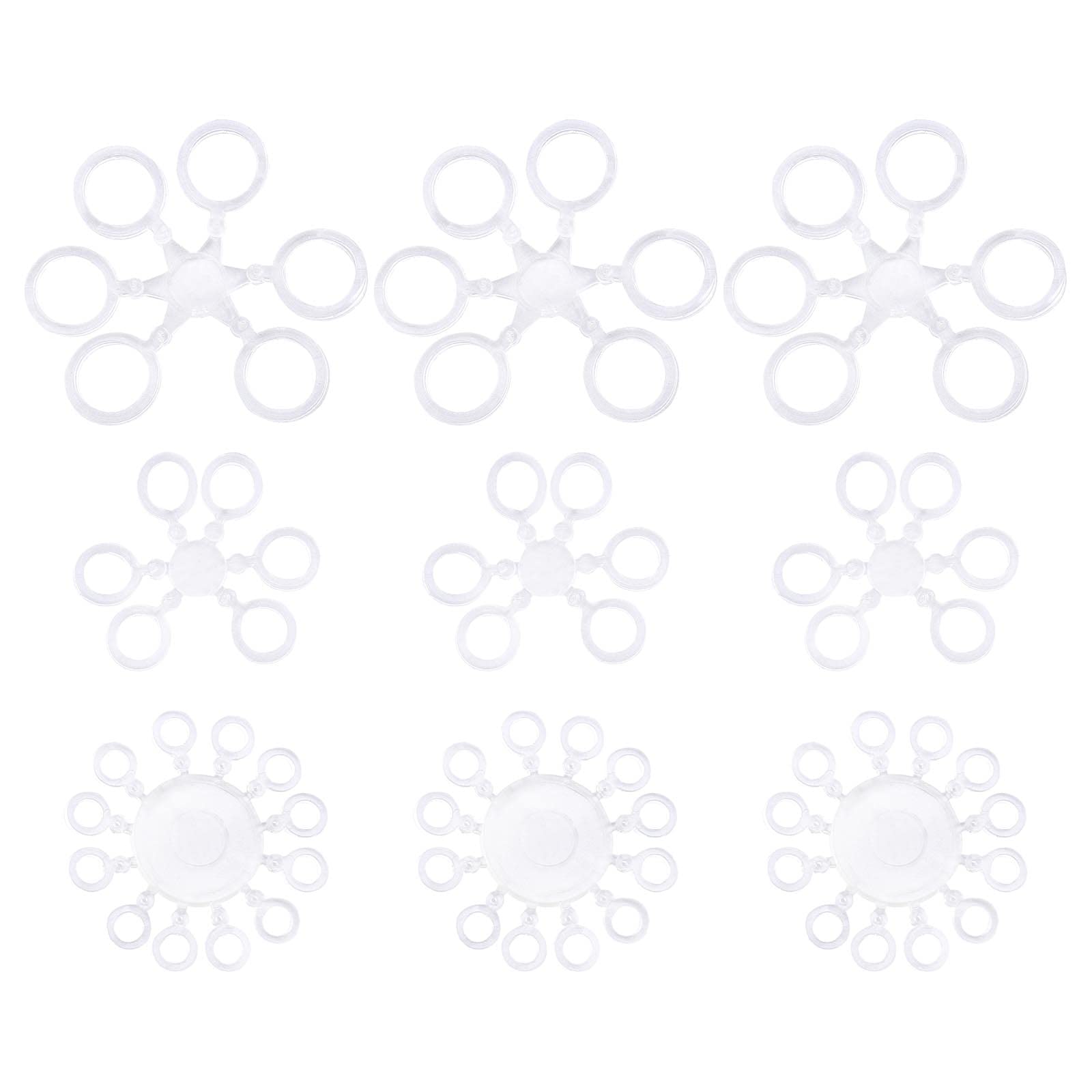 YINETTECH 300PCS Pellet Bait Bands Elastic Bands for Carp Fishing Hair Rigs Hooks Carp Coarse Terminal Tackle Carp Fishing Accessories Transparent 5mm 7mm 10mm