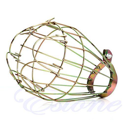 MEXUD Metal Industrial Iron Wire Bulb Guards Clamp Lamp Cage Retro Trouble Light Parts