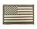 USA American Flag Tactical Patch Velcro Fully Embroidered Morale Tags (Subdued)