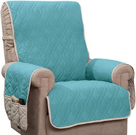Innovative Textile Solutions 5 Star Recliner Protector Blue/Ivory