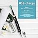 Sonic Electric Toothbrush, Sboly Powered Toothbrush with 2 Replacement Brush Heads, USB Rechargable 4 Hours Fast Charge 30 Days Use, 2 Minute Smart Timer Waterproof Black