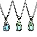 LightOnIt Tear Drop Magical Glow in The Dark Pendant Necklace 3 Pack