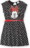 Disney Big Girls' Minnie Mouse Dress with Belt, Black, XL-16