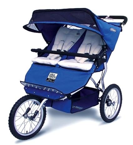tike tech double jogging stroller orange