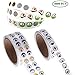 Fumark 3rolls Assorted 4000pcs Eye Stickers for Children School Classroom Crafts Projects, Cute Colorful Eyes Self Adhesive Stickers for Handmade Crafts, Toys and Home Decoration (Multicolor More)