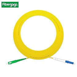 Fibergaga-5M(16ft) OS2 LC/UPC to SC/APC Fiber Patch