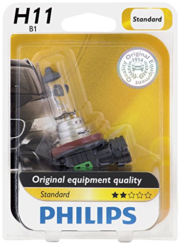 Philips 12362B1 H11 Standard Halogen Replacement Headlight Bulb, 1 Pack