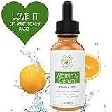 All Organic Essentials Natural Vitamin C Serum for Face with Hyaluronic Acid & Ferulic Acid, Anti Aging Serum, Eye Serum 1 Oz
