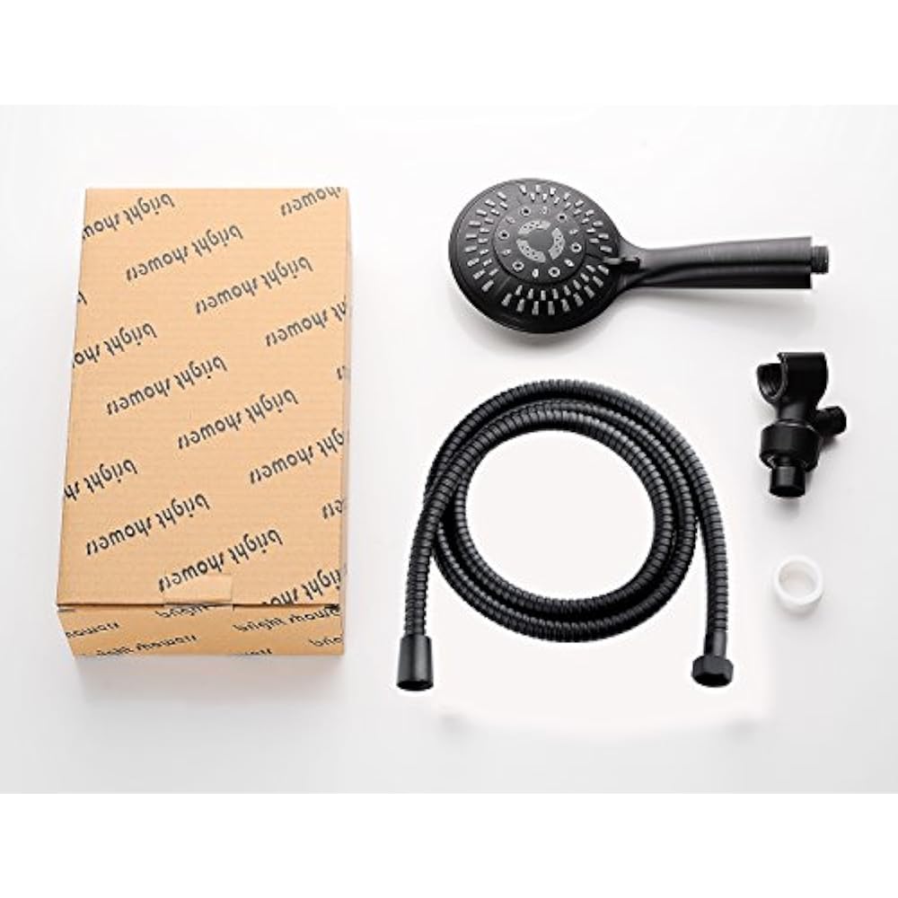 Bronze Hand Held Shower Head, With Arm Mount 5 Feet Stainless Steel