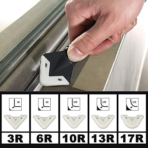 King&Charles Caulking Tool, Caulk Remover& Glass Glue Angle Scraper, 3 in 1 Silicone Caulking Tool Kit - Caulk Removal… - Image 4