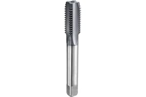 HARFINGTON M18x2.5 Metric Thread Tap 6542 Cobalt High-Speed Steel TiCN Coated Plug Tap Right Hand Straight Flutes Screw Threa