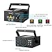 SUNY Party Stage Lights, Sound Activated Music Laser Projector 128 Combinations 5 Lens Gobos Laser Lighting Blue LED Remote Stage Lighting Red Green DJ Live Light Show Disco Party Dance Home Holiday