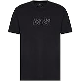 Armani Exchange Mens Rubber Logo Tee