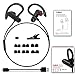 1Mii Bluetooth Headphones w/12 Hours Battery, Magnetic headphones, Sports Earphones w/Mic - Waterproof aptX HD Stereo Sweatproof Earbuds for Gym Running Workout,Noise Cancelling