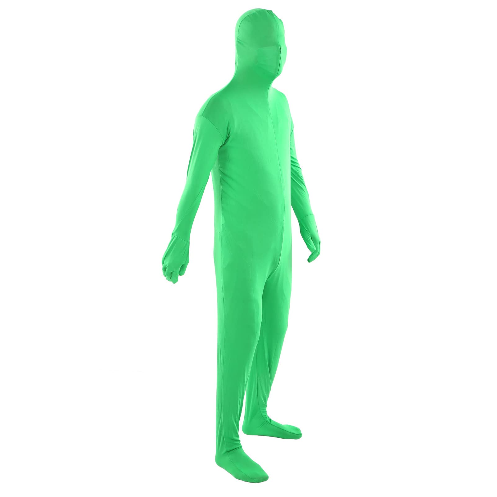 Green Screen Chromakey Bodysuit, Film Video Split Type Full Body Suit for Film Special Effects Post Production Shooting, Smart Stretch Design, Milk Silk Material, Washable(170cm)