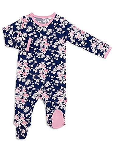 Magnetic Me Footie Pajamas Soft Modal Baby Girls Sleepwear Quick - Main Image