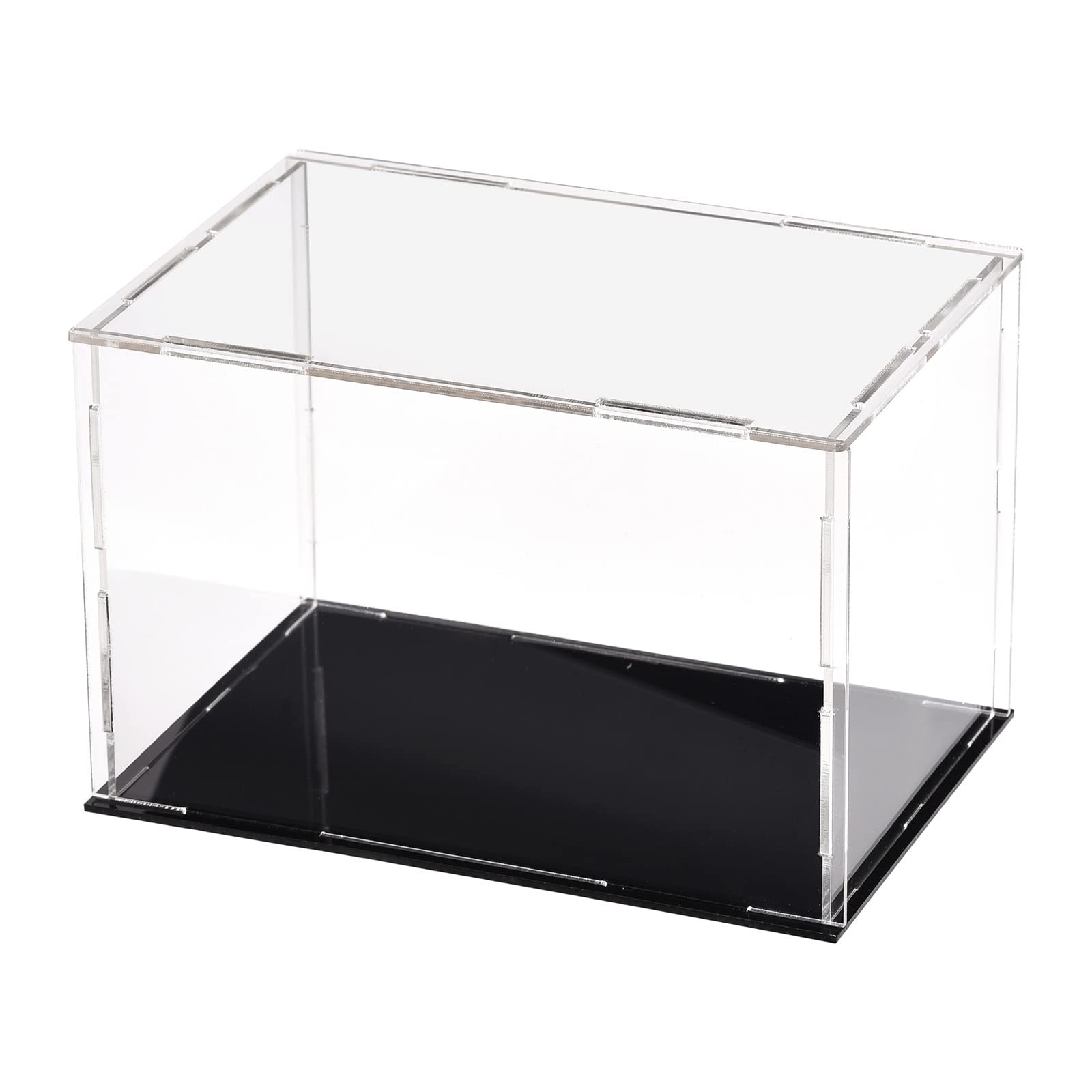 DMiotech 1 Pack Acrylic Display Case Box Transparent Dustproof Showcase, 5.9x3.9x3.9 Inch for Collectibles — image 1