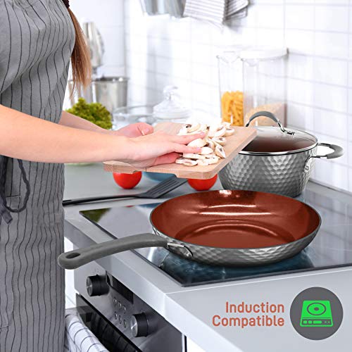 NutriChef-Nonstick-Cookware-Excilon-Home-Kitchen-Ware-Pots-Pan-Set-with-Saucepan-Frying-Pans-Cooking-Pots-Lids-Utensil-PTFEPFOAPFOS-free-11-Pcs-Gray