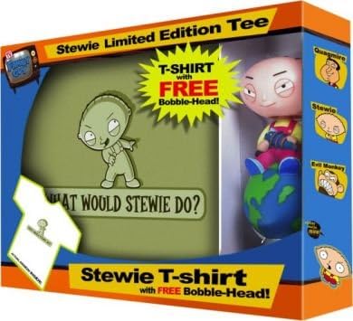 Family Guy Stewie Griffin XL T-Shirt and Nodder set by Funko
