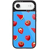 CASETiFY Glaze iPhone Air Case [Glossy Finish/Compatible with Magsafe / 4.9 ft. 1X Military Grade Drop Protection] - Red Fruits Black