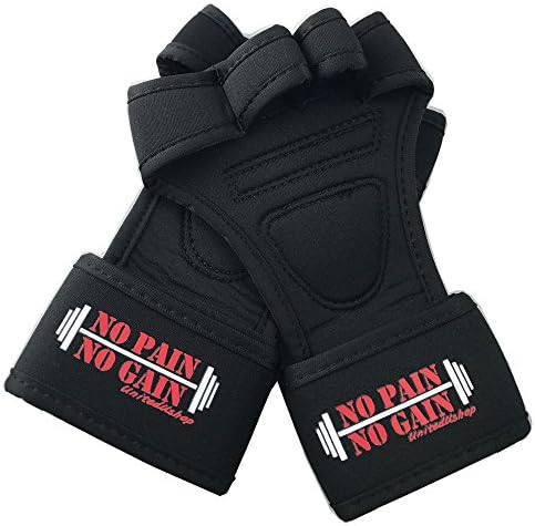 Weight Lifting Gloves With 12" Wrist Wraps Support for Gym Workout, CrossFit, Weightlifting, Fitness Cross Training, Cycling - The Best For Men & Women - Quality Gear (Large Black)